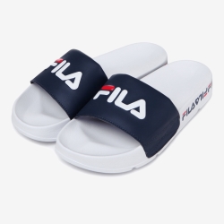 Fila Drifter Tape - Miesten Sandaalit - Valkoinen/Laivastonsininen | FI-12224